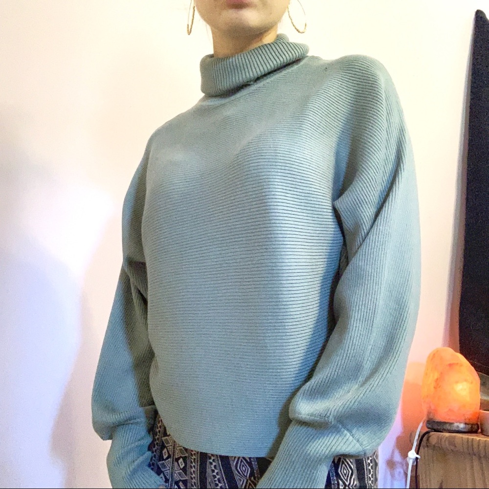 Sold! NWT Sage Pink Rose Sweater Turtleneck